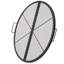 Gril de foyer 36 po pliable avec support en X pour la cuisson des brochettes et des crêpes