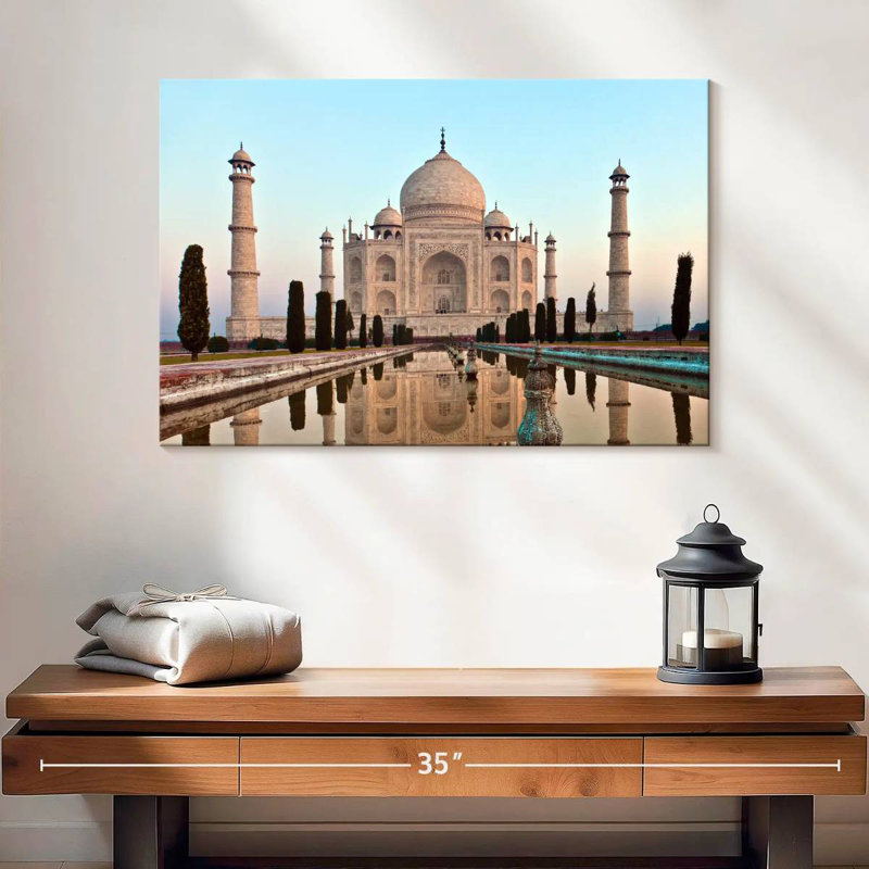 Ravi Taj Mahal au coucher du soleil, H 16 po x l 24 po