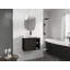 Meuble-lavabo mural 28 po avec lavabo en céramique blanche et porte à fermeture en douceur 28 po-1236443317