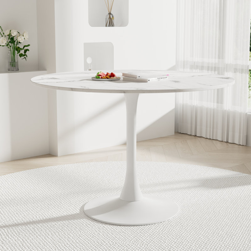 31,5 po Plateau de table en marbre, Blanc, 42.1