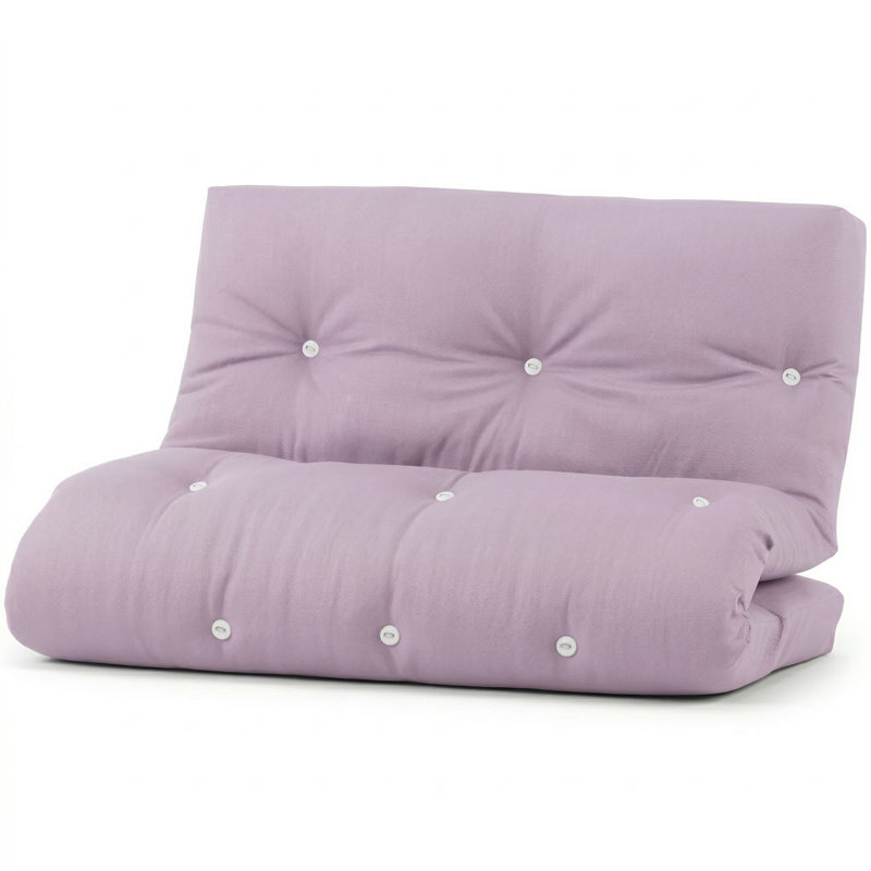 15cm Futon Mattress Futon  Mattress, Lilac, Double (4'6)