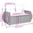 Vidaxl Garden Sofa Set Grey, Dark Grey