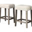 Table de bar 3 pièces: bois massif avec prise électrique, 2 tabourets de siège en chêne antique pour salle à manger
