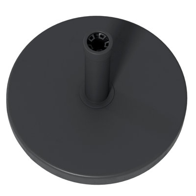 Brekon 15kg Concrete Parasol Base Heavy Duty Patio Umbrella Stand Black