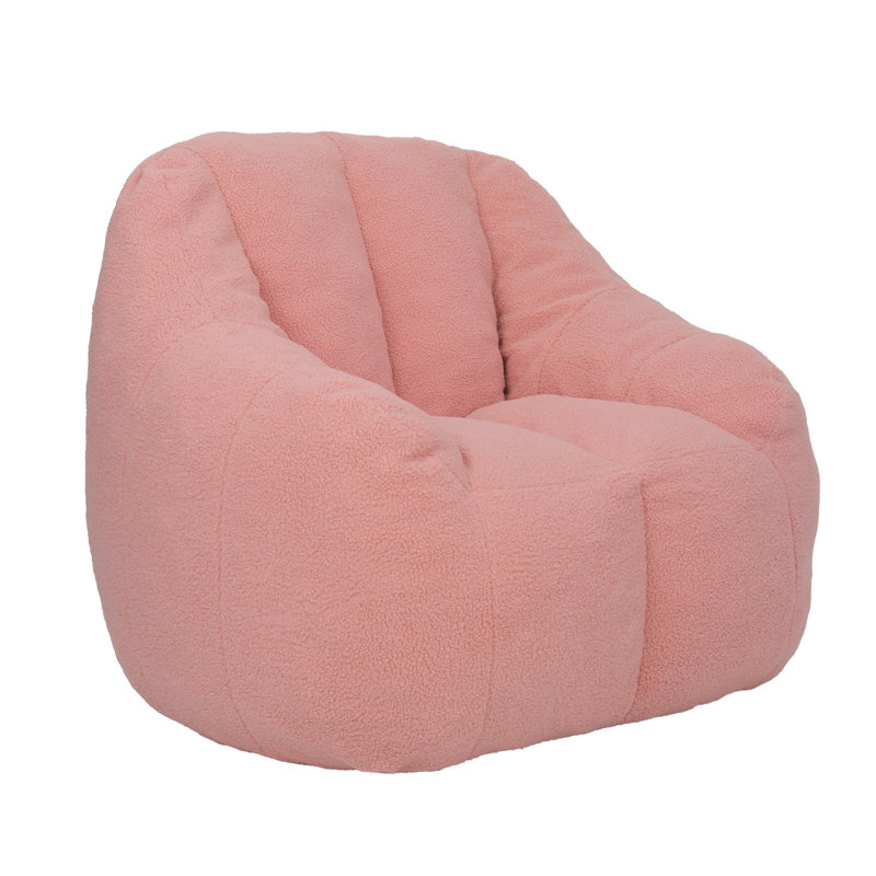 Bean Bag Chair With Filler, Pink Teddy