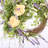 Farmhouse Handcrafted Faux 26'' Floral Peony Wreath for Front Door