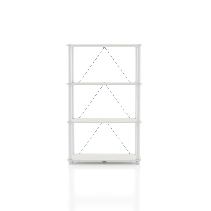 Terzenbach Wide Storage Shelving, (4 Shelves) 44.17"H x 27.55"W x 12"D, White