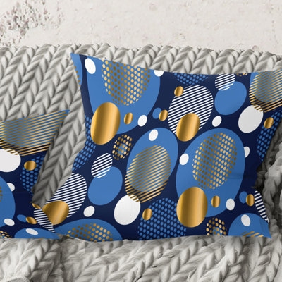Coussin Circular Abstract Retro