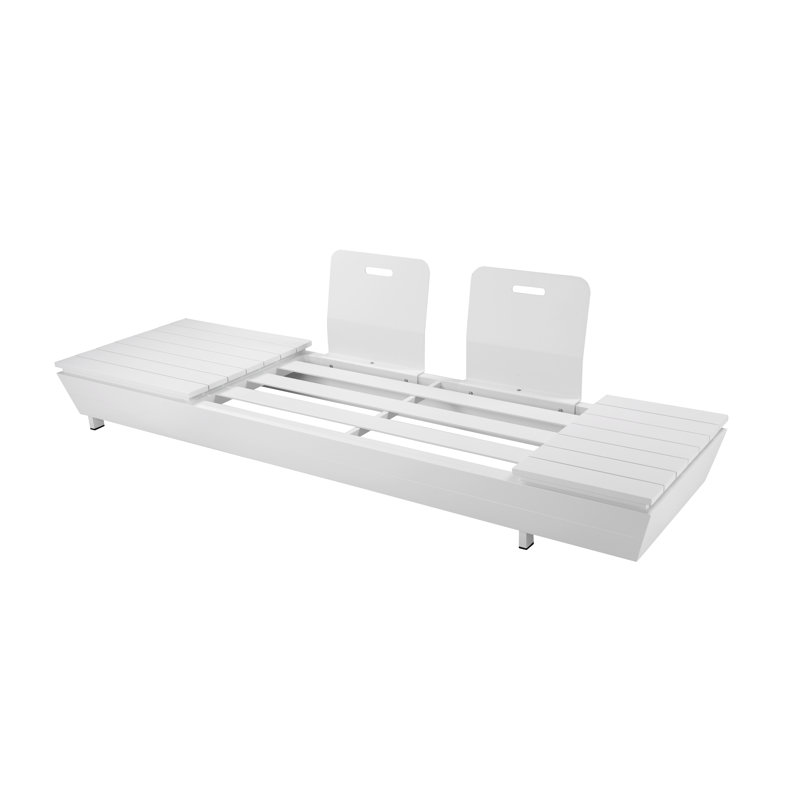 Yacht 3 Piece Outdoor Sectional Grey, White