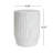 Magnus Modern Organic Stone-Texture Outdoor MGO Side Table with Fluted Pedestal Design-216910012