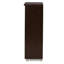 Armoire de rangement à chaussures 2 portes Adalwin, finition brun foncé, H 38,34 po x l 29,95 po x P 13,1 po