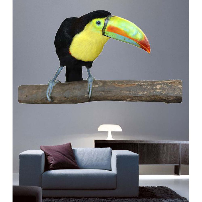 Adhésif décoratif Toucan II, H 27 po x l 48 po