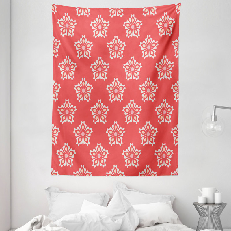 Tapisserie polyester corail, H 80 po x l 60 po