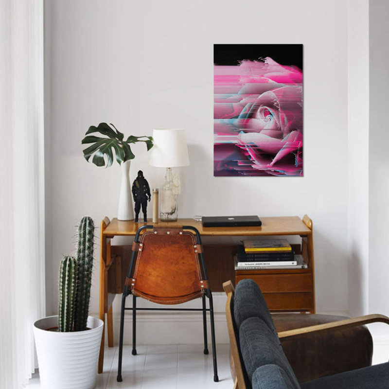 « rosa rosae », impression sur toile, H 12 po x l 8 po x P 0,75 po, Pas de tapis, Toile tendue