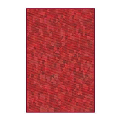 Tapis abstrait rouge