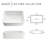 Modena Series 5.4 In. Ceramic Rectangular Vessel Bathroom Sink Basin In White