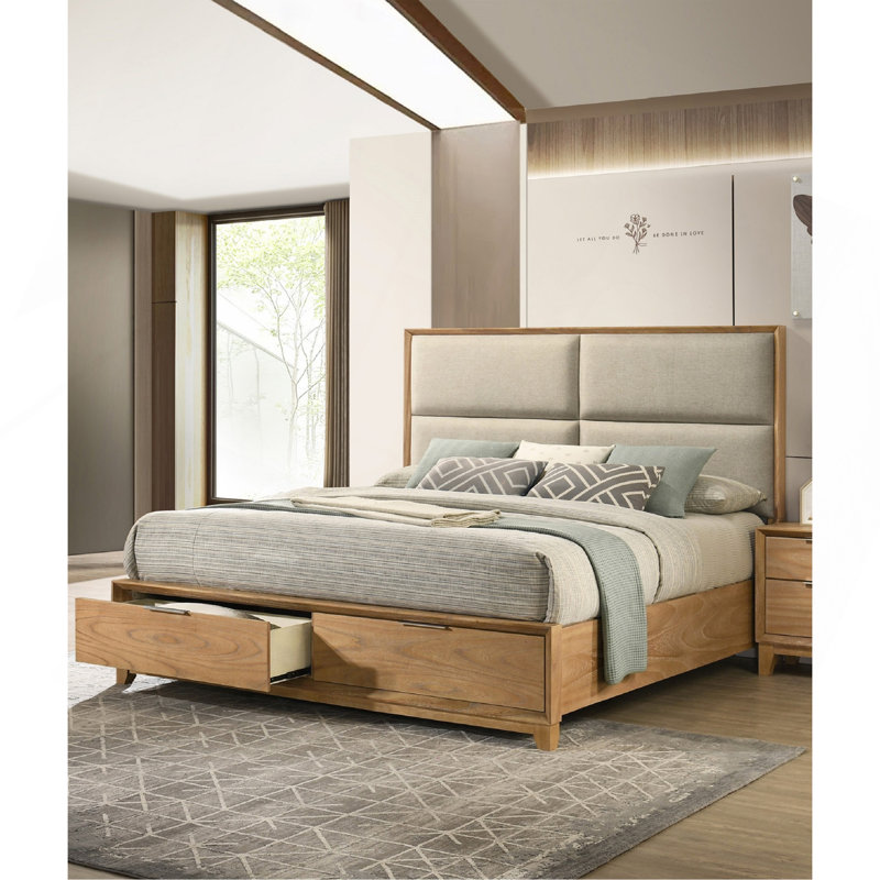 Lit plateforme avec rangement 1Pc, Grand lit