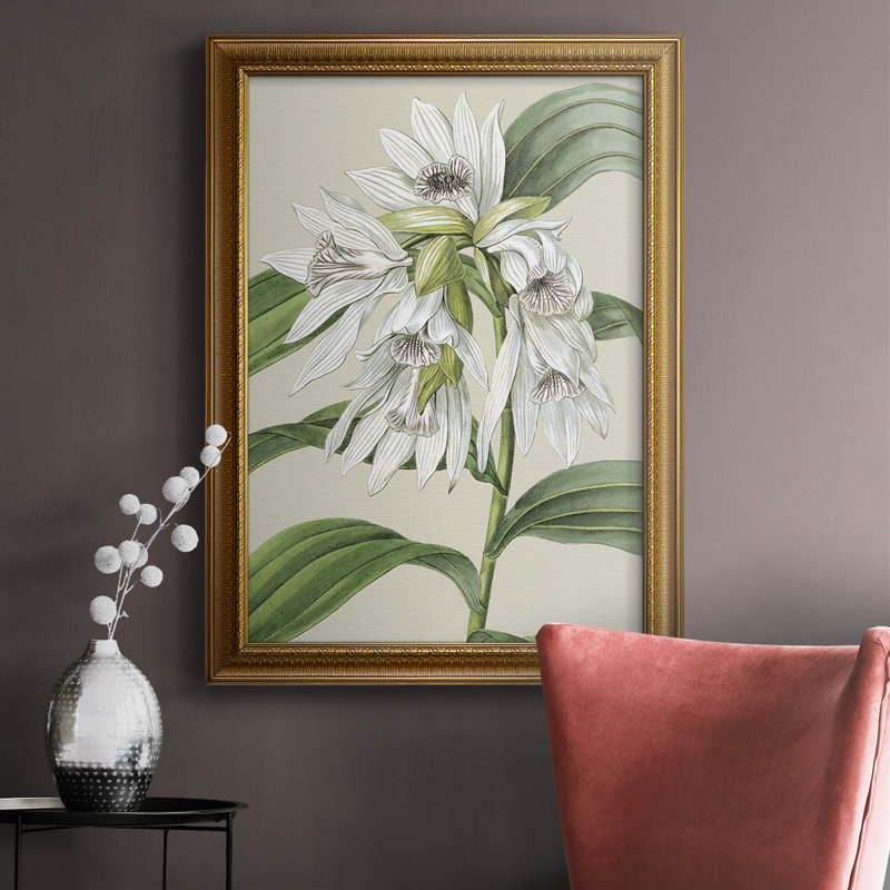 Toile encadrée Orchid Blooms III, H 20 po x l 16 po x P 2,5 po