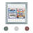 Coffey Blue Wood Picture Frame-501606708
