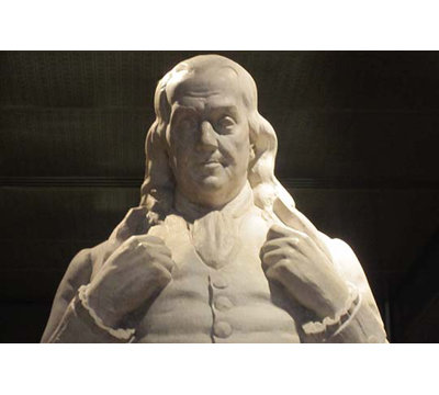 Statue de Benjamin Franklin à la National Portrait Gallery - reproduction de photo