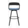 Lynnox Swivel Counter or Bar Height Upholstered Stool with Arms