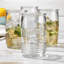 Home Essentials and Beyond Retroware 4 pièces 20 oz. Ensemble de verres en verre