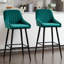 Tabouret de comptoir rembourré 42,1 po avec structure en métal Lemarcus-1093438556