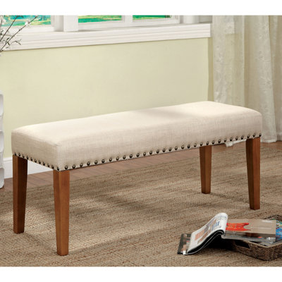 Shearer Linen Blend Upholstered Bench