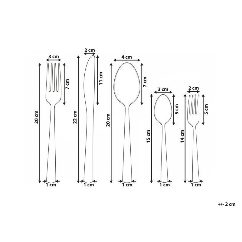 60 Piece Cutlery Set PENNE Silver