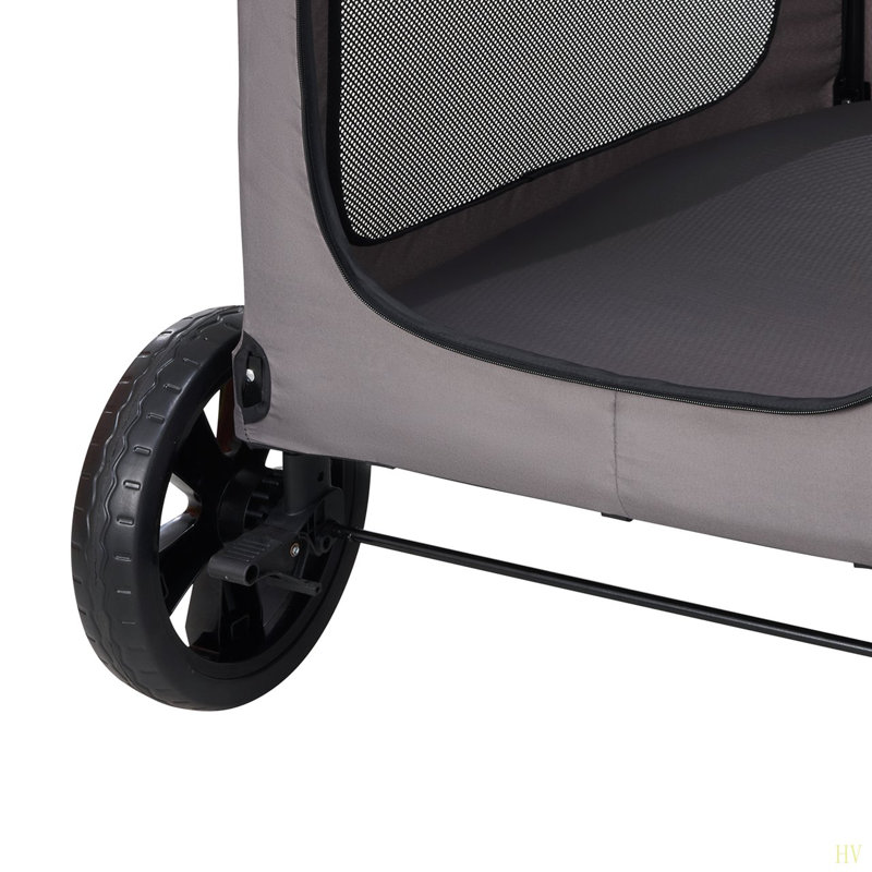 Poussette pour animaux de compagnie à 4 roues avec capacité de poids de 160 lb