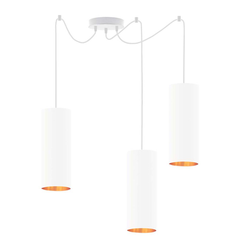 3 - Light Kitchen Island Pendant, White, White
