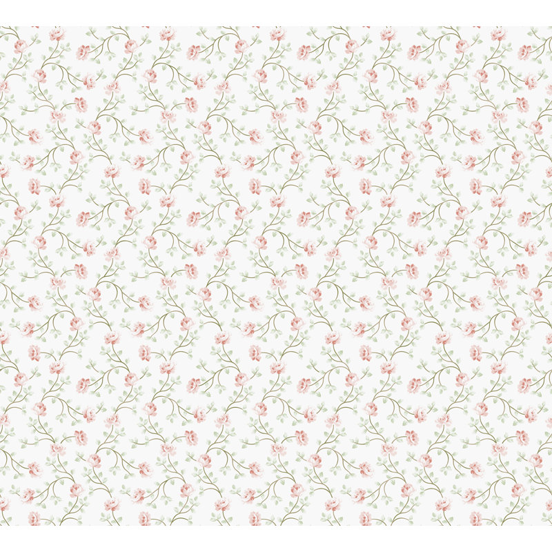 Rouleau de papier peint L 33 pi x l 21 po Spring Blossom, Rose