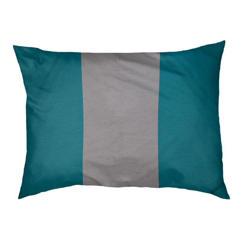 Coussin d'extérieur pour chien Florida Tribe, Medium (28" W x 18" D x 9.5" H), Teal/Gray/Teal