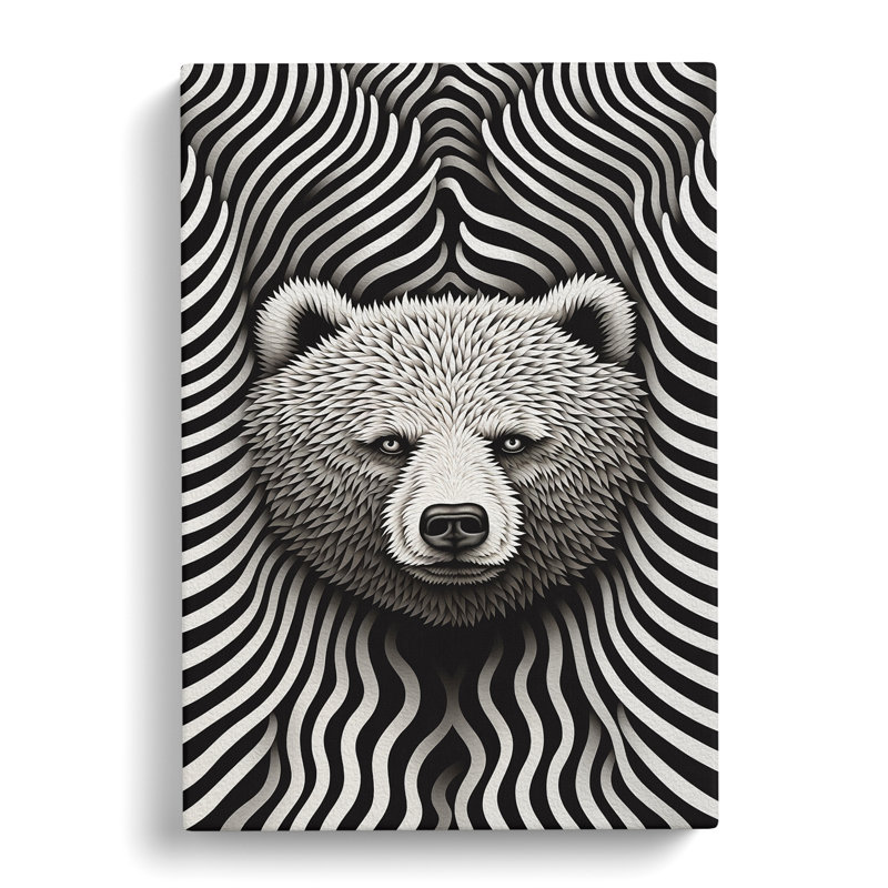 Bear Op - No Frame Print, 60cm H x 40cm W x 3cm D