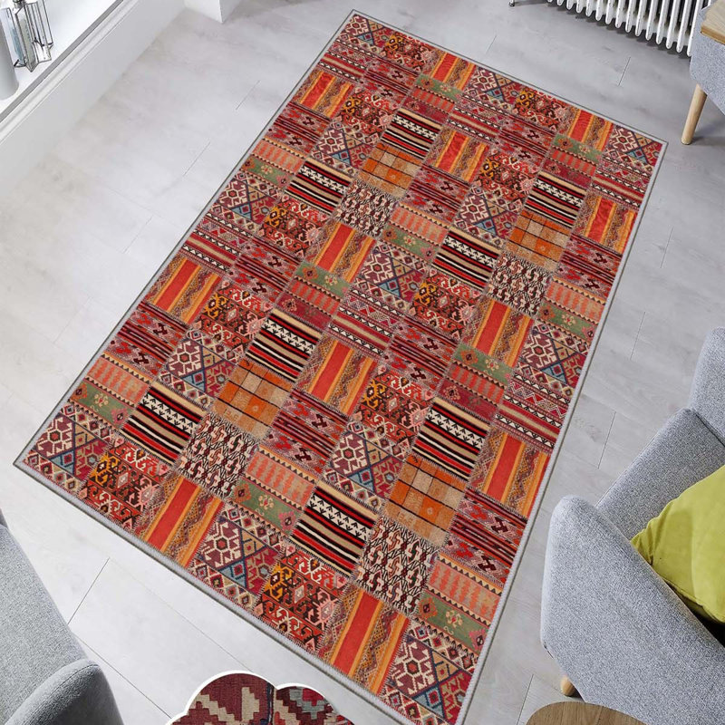 Mereworth Red Rug, Rectangle 180cm x 280cm