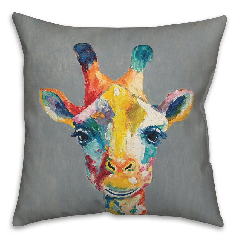 Outdoor Reversible Throw Pillow, Gray