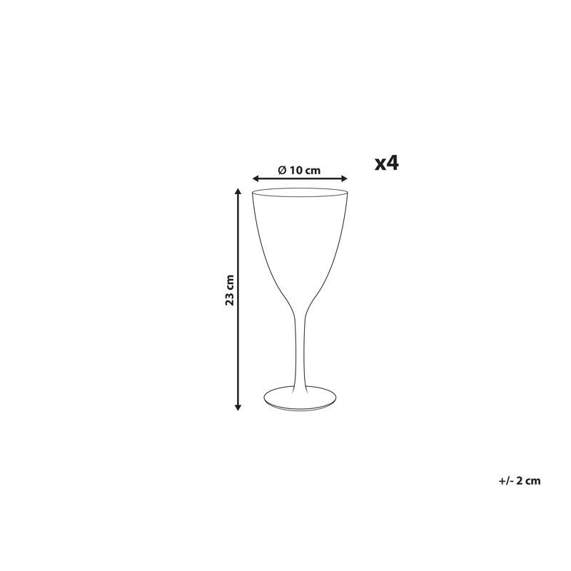 Algaba 380ml Handmade Red Wine Glass Set
