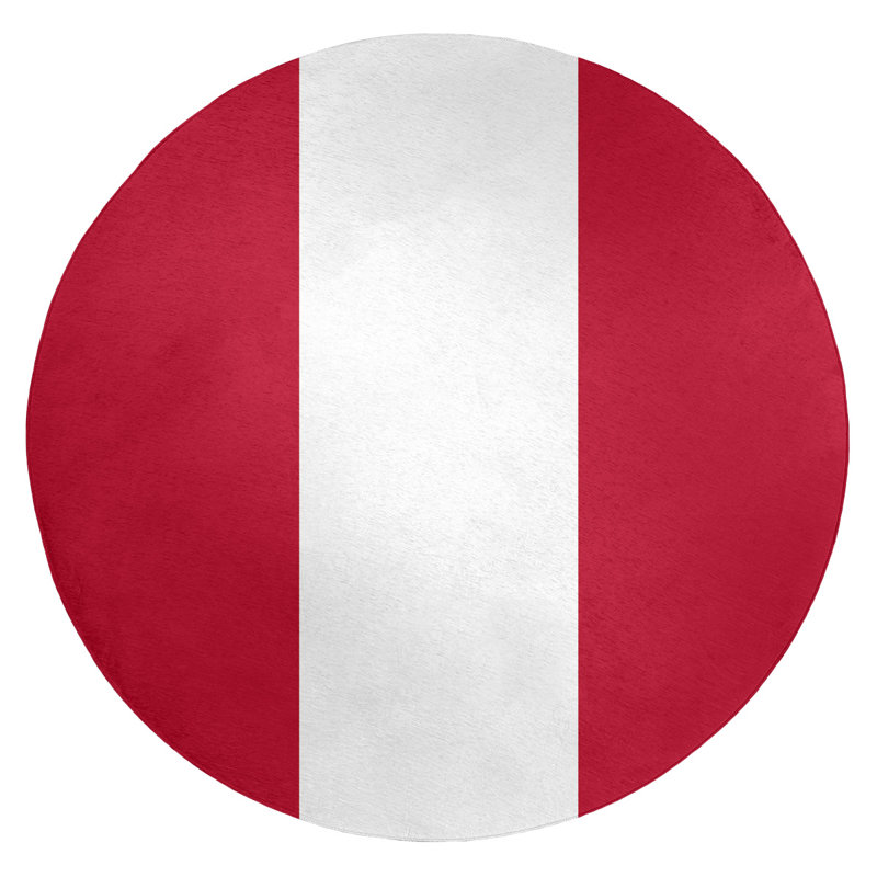 Chenille Striped Indoor Rug, Round 5'