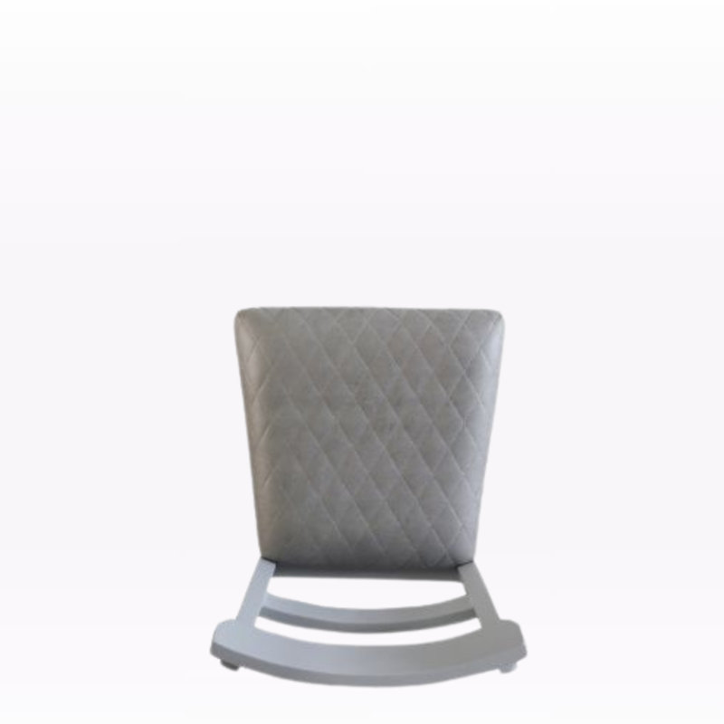 Chaise d'appoint Alpenglow en tissu deux tons gris et finition gris perle (ensemble de 2)