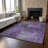 Premium Machine Washable Prisco Eggplant Rug-1858198822
