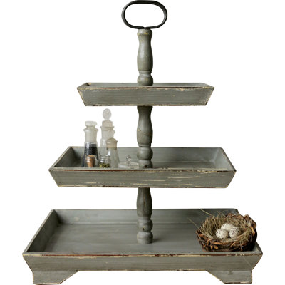 Wood Tiered Stand