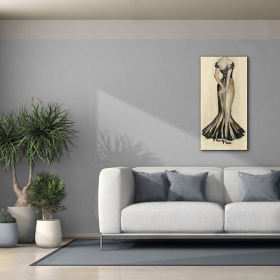  «Evening Gown 1 C» par Silvia Vassileva, art mural sur toile, 20 po x 40 po