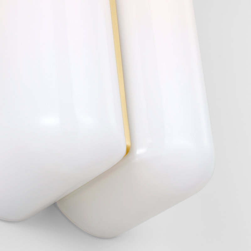 Cheverny 1 - Light Flush Mounted Sconce, Burnished Brass