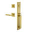 Viaggio Quadrato One-Piece Handleset With D Grip With Quadrato Rosette And Contempo Fluted Lever-1101790048-1101790054-1101790074