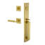 Viaggio Quadrato One-Piece Handleset With D Grip With Quadrato Rosette And Contempo Fluted Lever-1101790052-1101790054-1101790048
