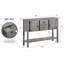 Console de rangement polyvalente en bois rétro pour espaces de vie