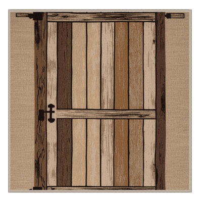 Washable Farm Gate Farm Area Rug