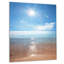 «Serene Seascape with Bright Sun Modern Beach», reproduction de photo sur toile tendue-18296680-33187042