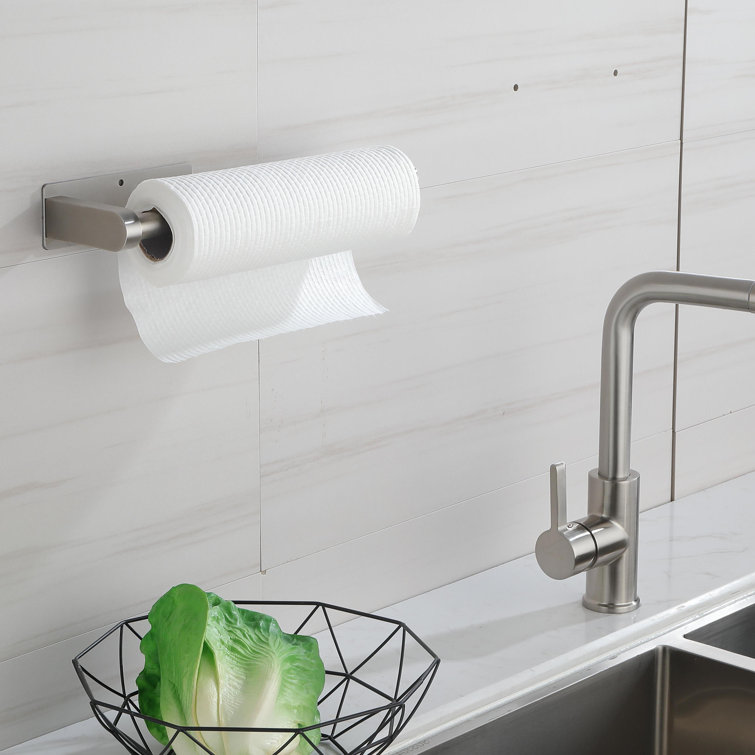 Latitude Run® Stainless Steel Wall/ Under Cabinet Mounted Paper Towel Holder
