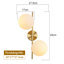 Ahlivia 2-Light Gold Armed Sconce